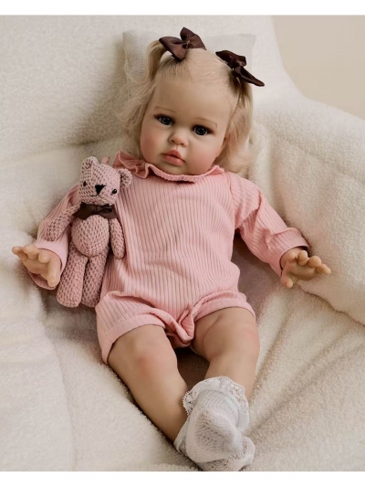 Мягконабивная кукла реборн Эльза, 60 см-6