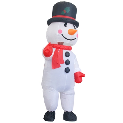 Надувной карнавальный костюм Снеговик-2