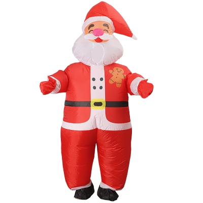 Надувной карнавальный костюм Дед мороз-3