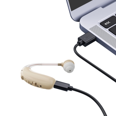 Слуховой аппарат Hearing Aid Z-360, бежевый-4